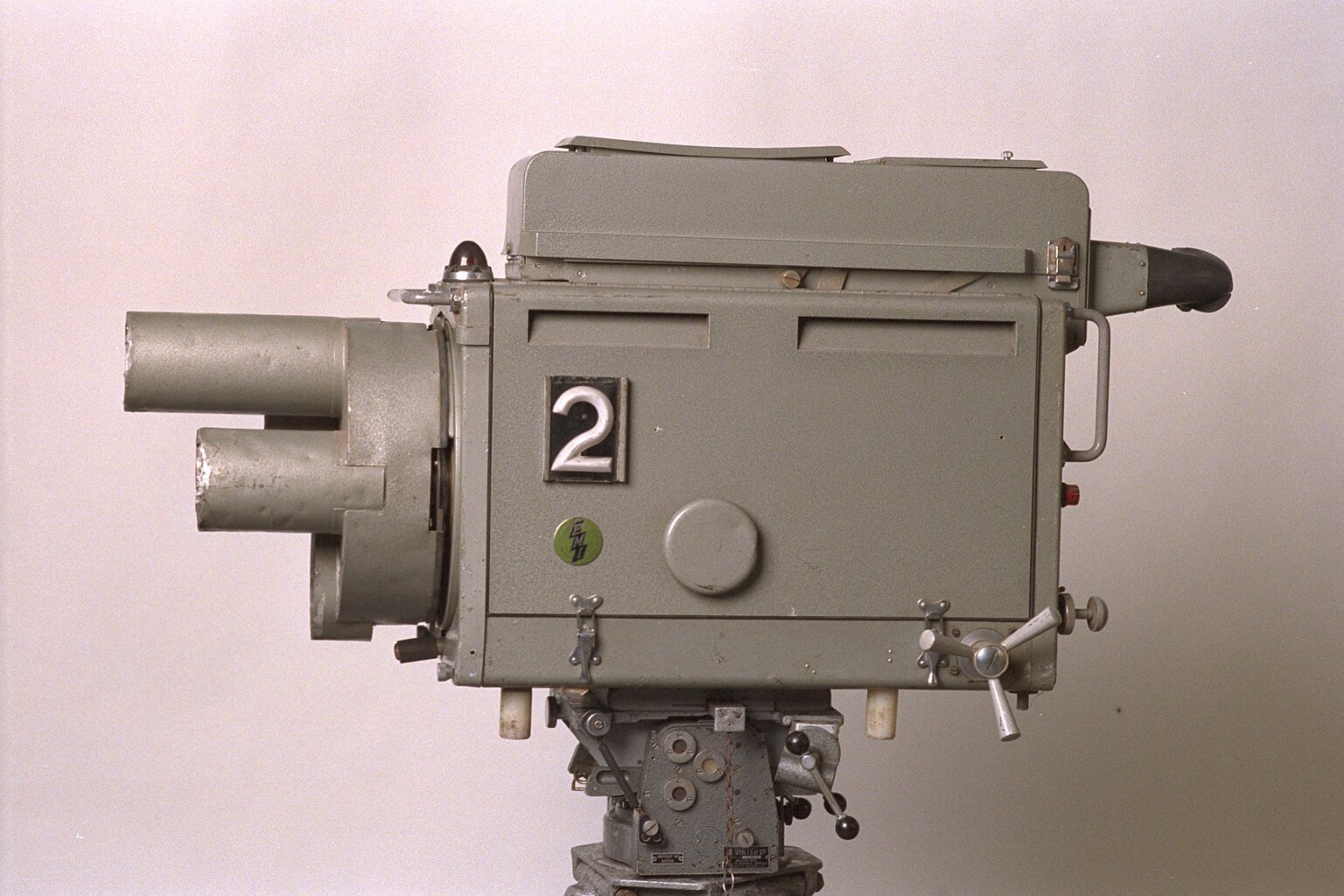 A real 1950s TV camera. He applied for a radio job and got r